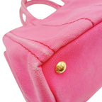 Prada 1 Bg439 Canapa Handbag Mini Tote Bag Pink — view 9