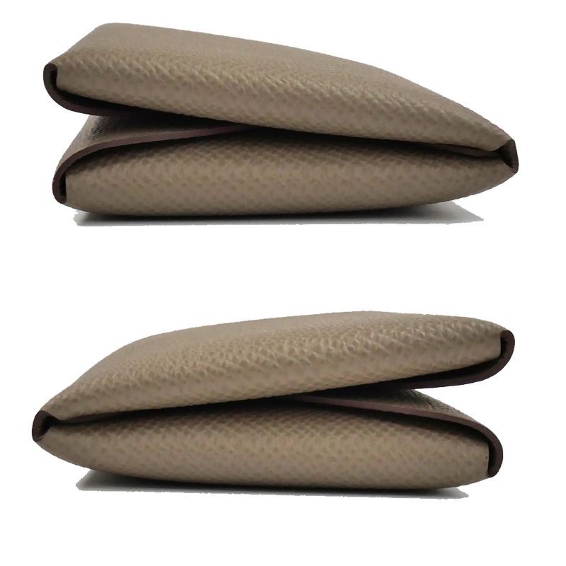Hermes Calvi Duo Etoupe Coin Case With Epson Leather — view 4