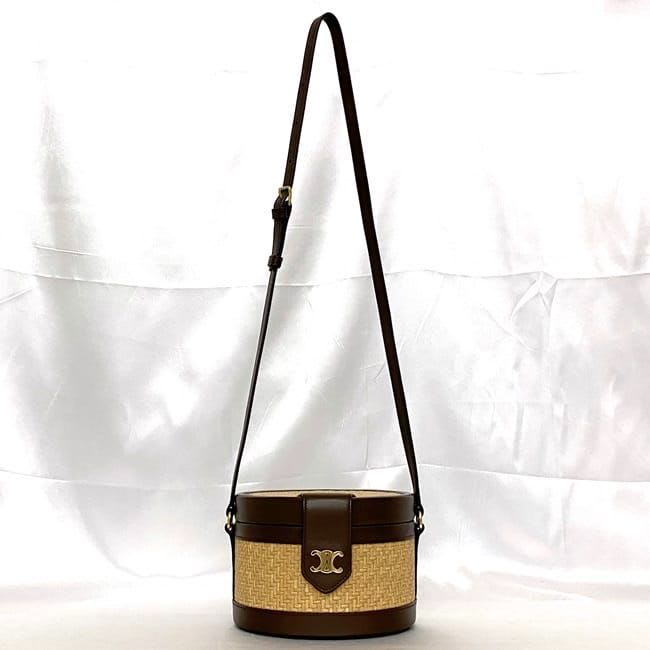 Celine Tambour Shoulder Bag Beige Brown — view 2