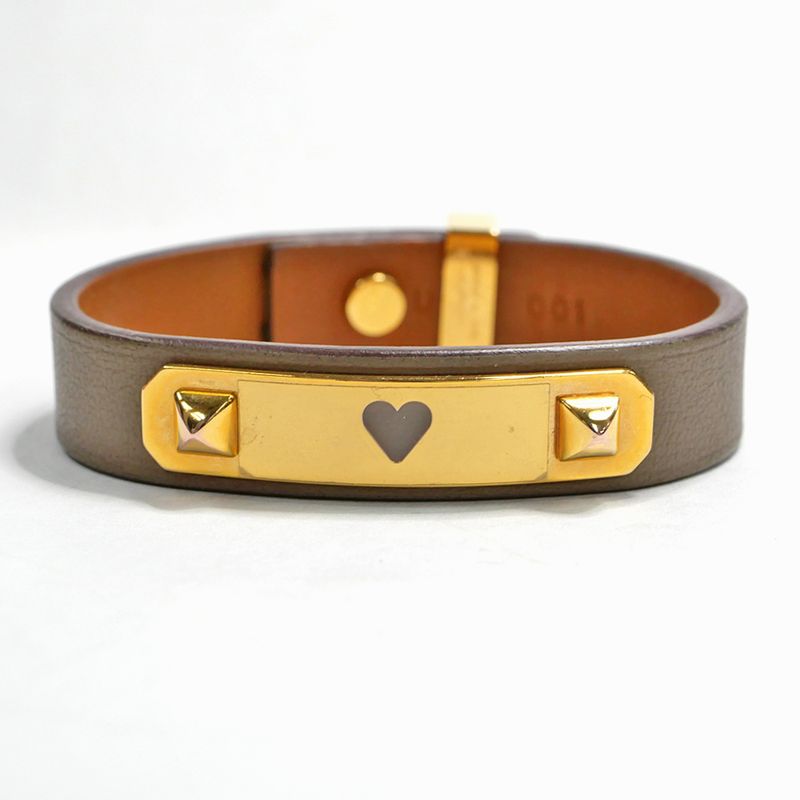 Hermes As de Coeur Bracelet Etoupe Gold Hardware Voswift — view 5