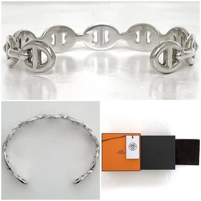 Hermes Bangle Ancienne Silver Chaine D'ancre — view 5