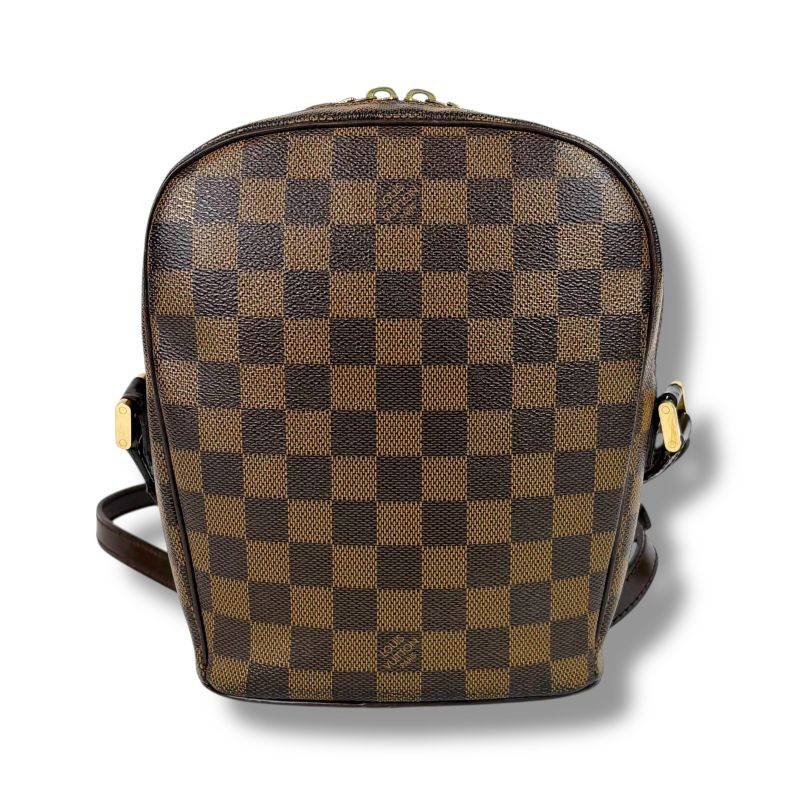 Louis Vuitton Ipanema PM Shoulder Bag Damier Leather Ebene Brown — view 4