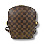 Louis Vuitton Ipanema PM Shoulder Bag Damier Leather Ebene Brown — view 4