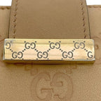 Gucci Fold Wallet with Beige Stripe Line Double Hook — view 5