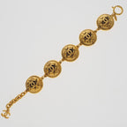 Chanel Coco Mark Quilted Vintage Gold Plated 71.2 g Bracelet — view 7