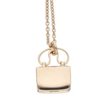 Hermes Amulet Constance 18K Pink Gold Diamond Necklace — view 5