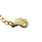 Christian Dior Vintage Logo Oval Necklace Metal Gold 0290 — view 5