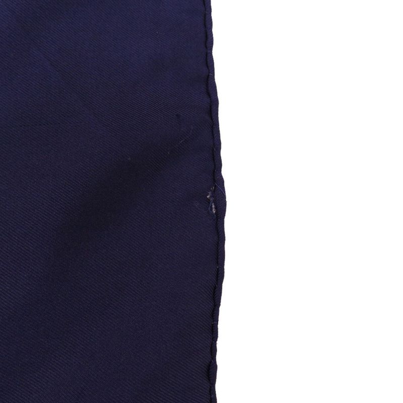 Hermes Carre 90 Ecuries Stable Silk Navy Brown Scarf 0220 — view 4