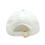 Celine Cap Hat Cotton White Navy Logo Triomphe Baseball — view 4