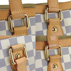 Louis Vuitton Tote Hampstead PM Damier Azur Gold Hardware — view 5