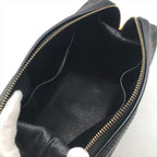 Celine Black Macadam Triomphe Leather Second Pouch Case Brown — view 7