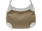 Dior Street Chic Trotter Bag Brown White Canvas — view 3