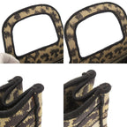 Christian Dior Book Tote Mini Leopard Canvas Beige Handbag 0760 — view 9
