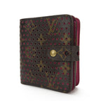 Louis Vuitton Bifold Wallet Monogram Perfo Fuchsia Brown Gold Hardware — view 2