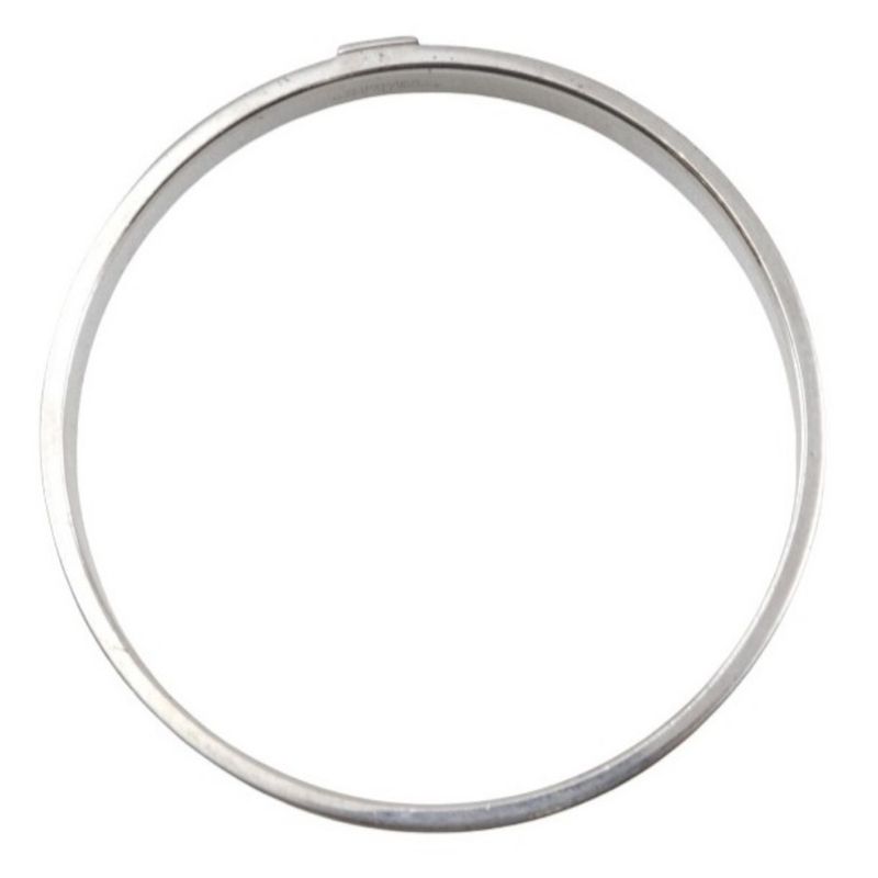 Hermes Kawaii Metal And Vaux Epson Blue Paon Silver 27.3 g Bangle — view 3