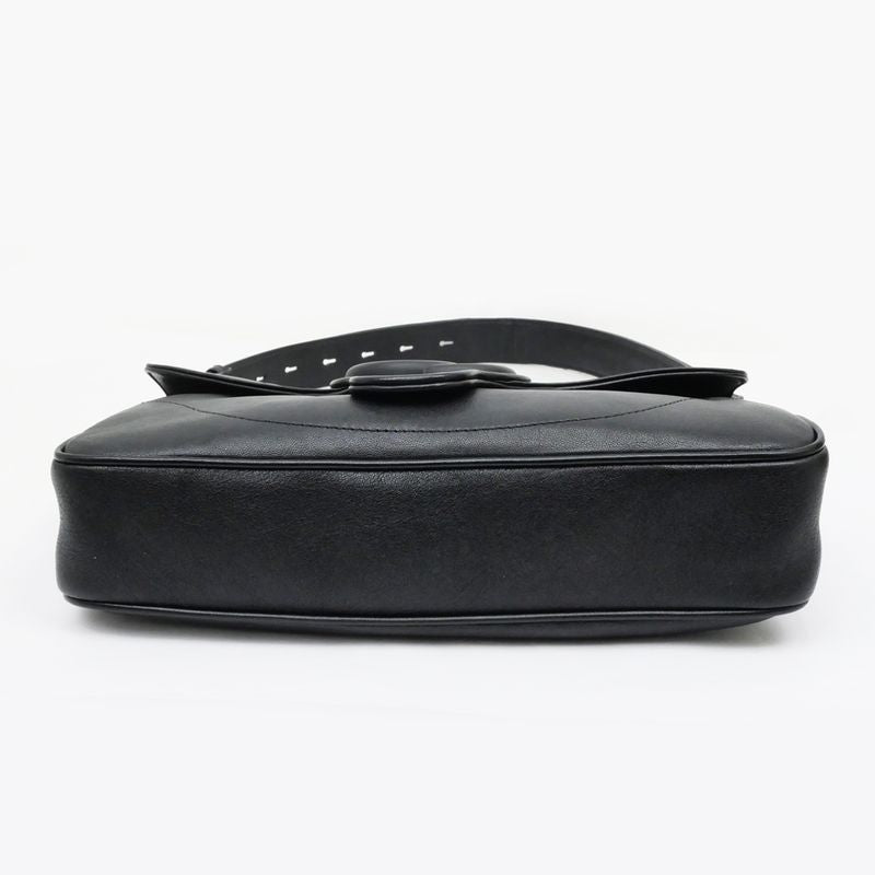 Gucci Aphrodite Black Shoulder Bag Cuff Leather — view 4