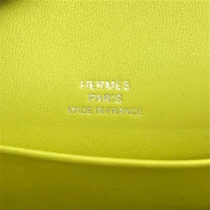 Hermes Pochette Citron Lemon Clutch Pouch Yellow — view 8