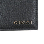 Gucci Silver Logo Hardware Leather Card Case Business Holder Black — view 8