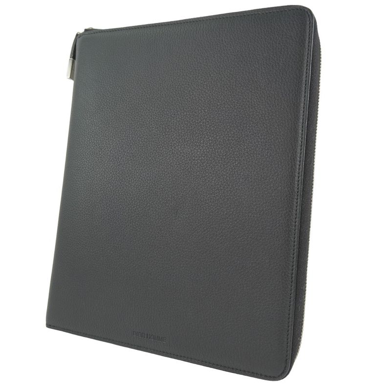 Dior Homme Document Case Calf Black Clutch Bag — view 2