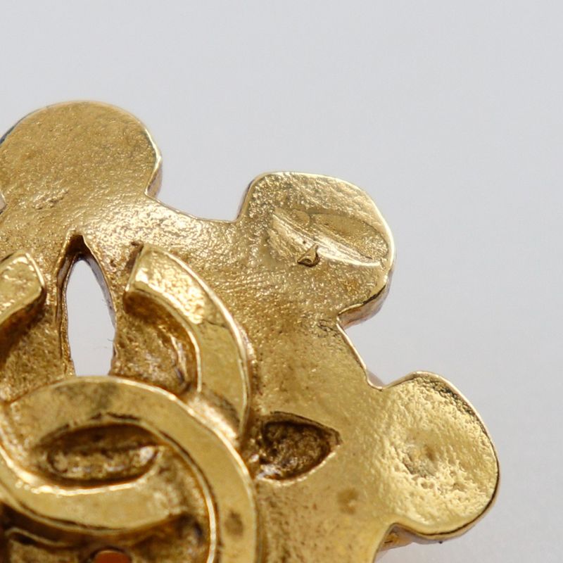 Chanel Coco Mark Vintage Gold Plated 94 P 11.3 g Earrings — view 7