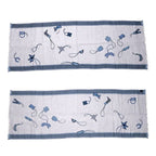Hermes Shawl Rectangle 70% Cashmere 30% Silk Blue Cashcil Accessories — view 2