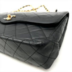Chanel CC Logo Quilted Lambskin Limited Edition Double Flap Chain Shoulder Bag — view 5