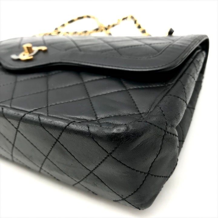 Chanel CC Logo Quilted Lambskin Limited Edition Double Flap Chain Shoulder Bag — view 5