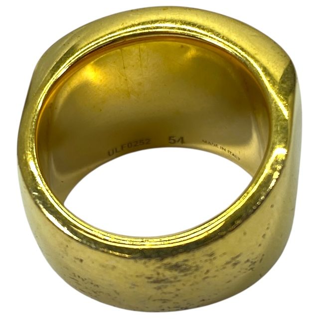 Celine Triomphe Ring Accessories Jewelry Logo GP Gold Size 54 — view 7