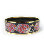 Hermes Bracelet Emile GM Metal Cloisonne Multicolor Black Pink Gold Hardware — view 4