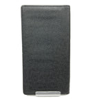 Louis Vuitton Taiga Card Holder Credit Bifold Long Wallet Black — view 2