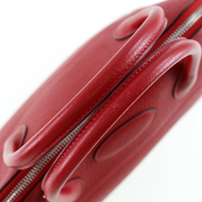 Hermes Bolide 31 Taurillon Clemence Rouge Vif Q Handbag — view 5