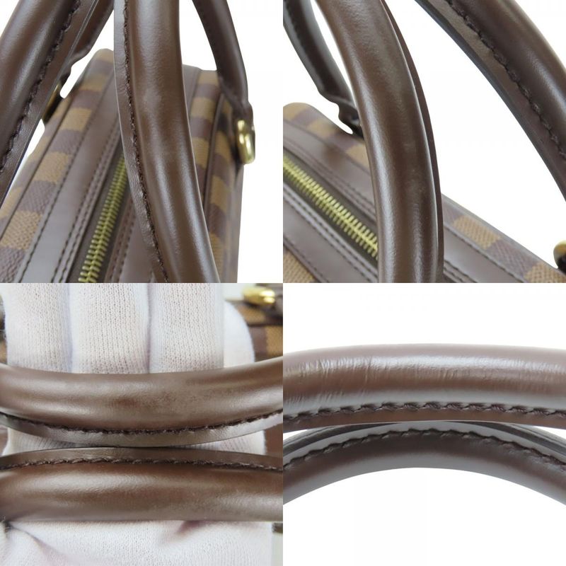 Louis Vuitton Handbag Duomo Damier Leather Ebene Brown Gold Hardware — view 5