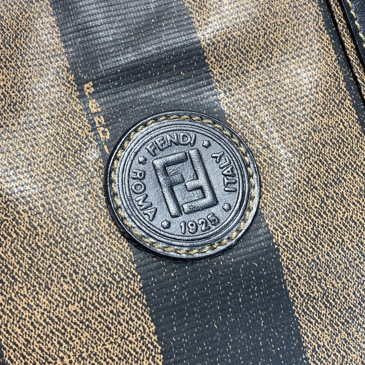Fendi Pecan Mini Tote Brown Leather Handbag — view 3