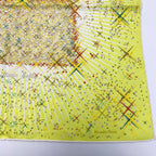 Hermes Magic Kelly Yellow Silk Scarf — view 5