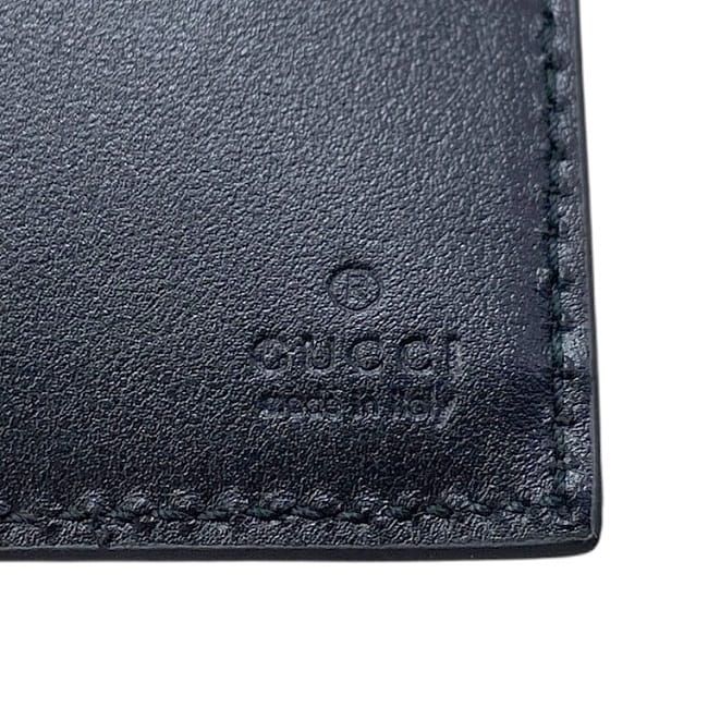 Gucci Bifold Wallet Black GG Embossed Billfold — view 6