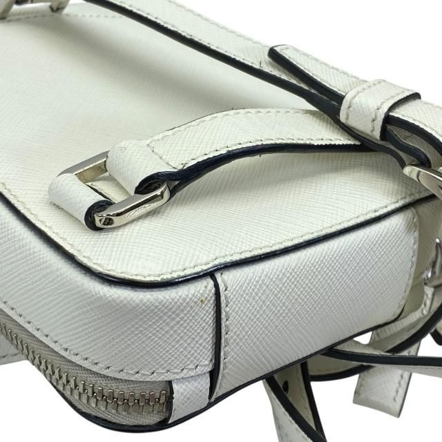 Prada 2 Vz039 Shoulder Bag Body Mini Triangle Logo Leather White — view 4