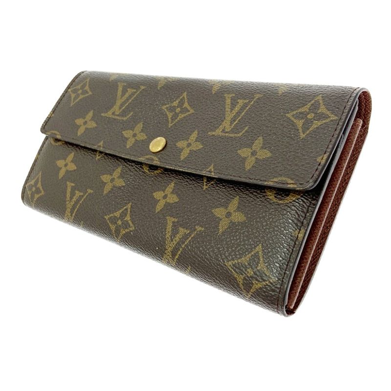 Louis Vuitton Monogram Portefeuille Sarah Brown Long Wallet — view 2