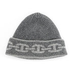 Hermes Knit Cap Heaven Charbon Flannel Gray L Size Cashmere Hat — view 5