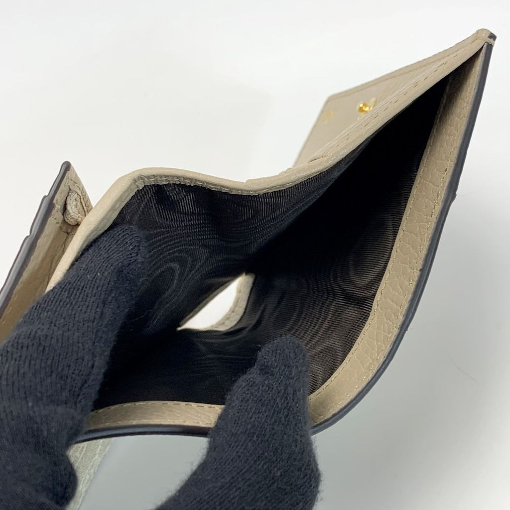 Gucci Marmont Double G Mini Wallet Denim Xleather Black Bifold — view 5