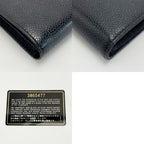 Chanel Coco Mark Clasp Bifold Wallet Black Caviar Leather — view 8