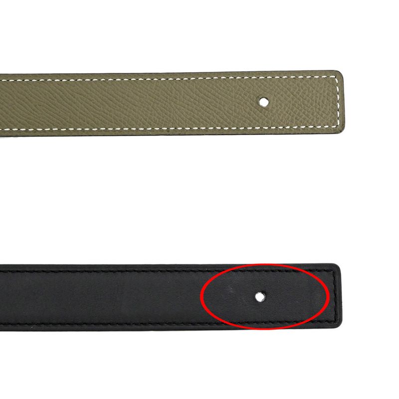 Hermes Elitage Belt 80 cm Black Etoupe Silver Hardware — view 5