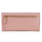 Prada Long Wallet 1 Mh132 Saffiano Leather Light Pink Gold Hardware Fold Simple — view 3