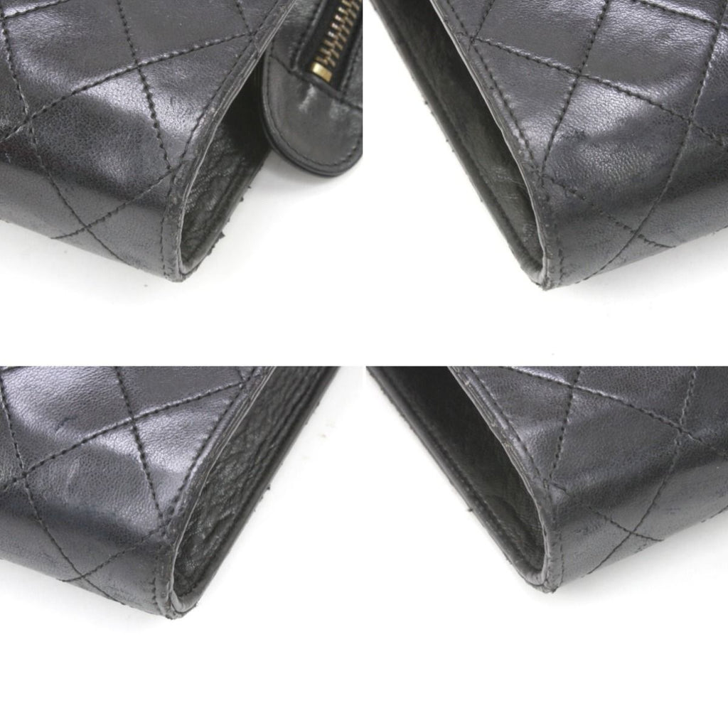 Chanel Shoulder Bag Quilted Chain Scratch Yes Black — view 6