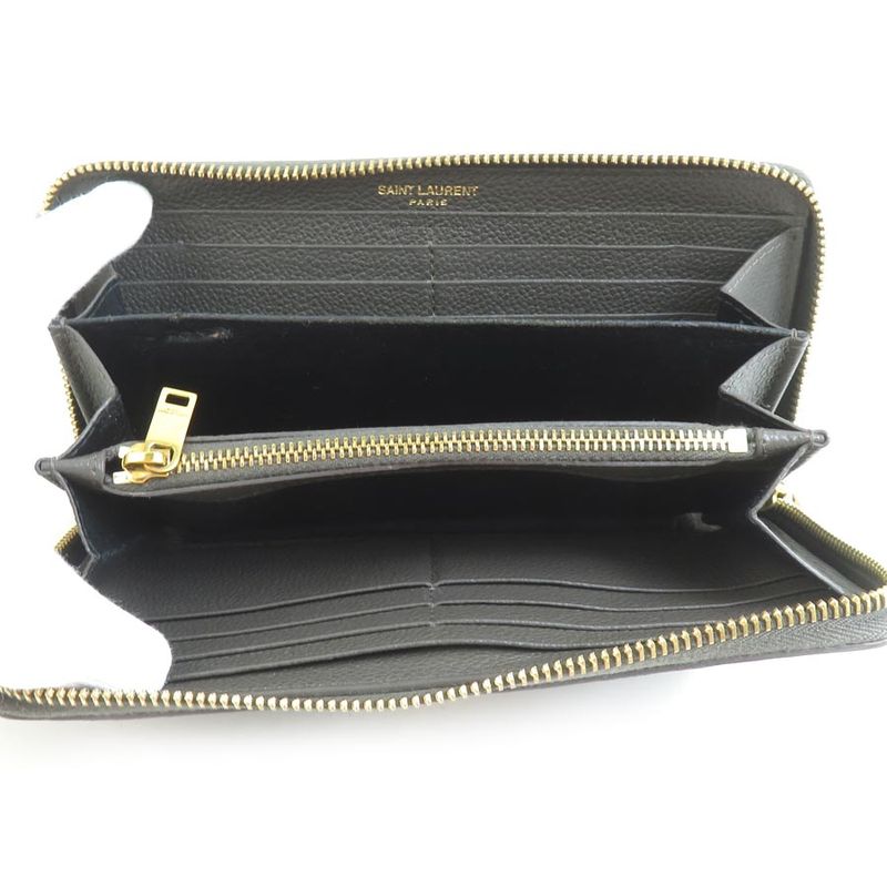 Saint Laurent Round Zipper Long Wallet — view 3