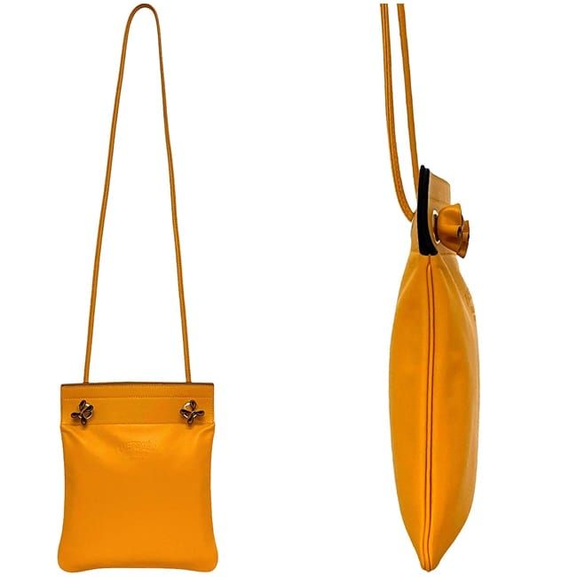 Hermes Shoulder Bag Aline Yellow Leather Swift — view 3