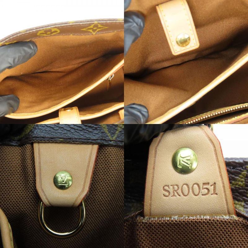 Louis Vuitton Handbag Vavin PM Monogram Nubuck Brown Gold Hardware — view 8
