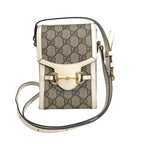 Gucci GG Supreme Shoulder Bag Horsebit Beige — view 2
