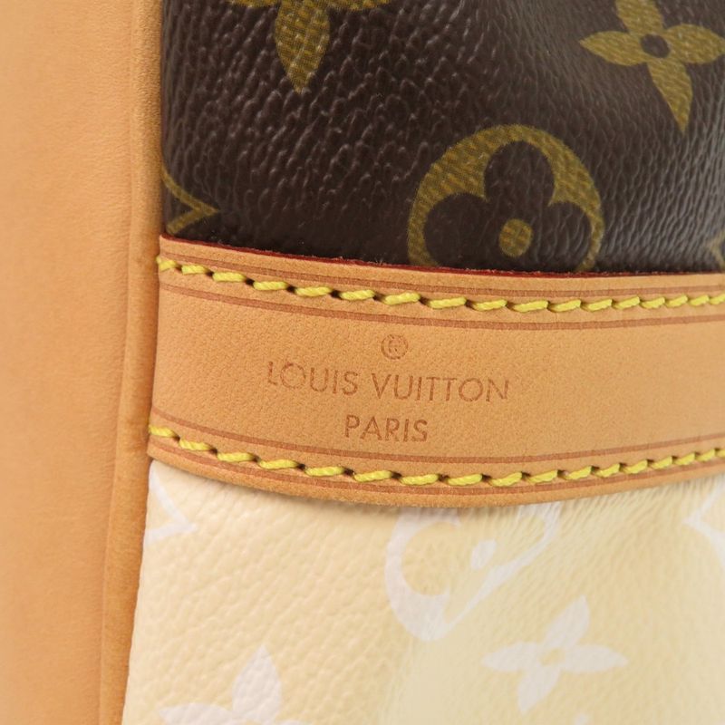 Louis Vuitton Petit Noe Monogram Rayures Beige Brown Shoulder Bag — view 6