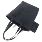 Celine 11008 Trekking Vertical Cabas Nylon Tote Bag With Logo Pouch Black — view 6