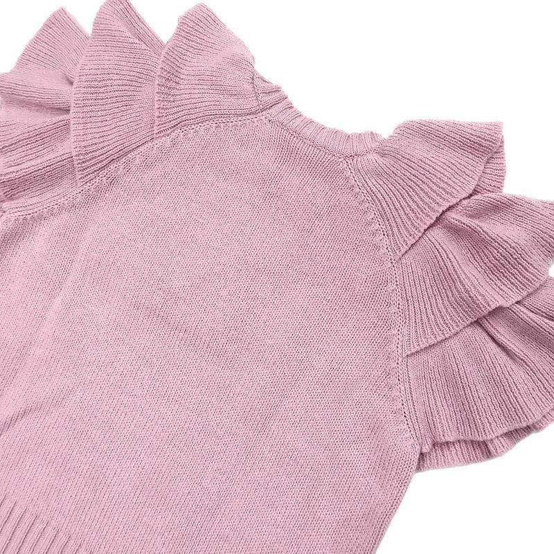 Dior Short Sleeve Knit Ruffles 36 Sizes Pink 344 S13 Bm003 Cashmere — view 8